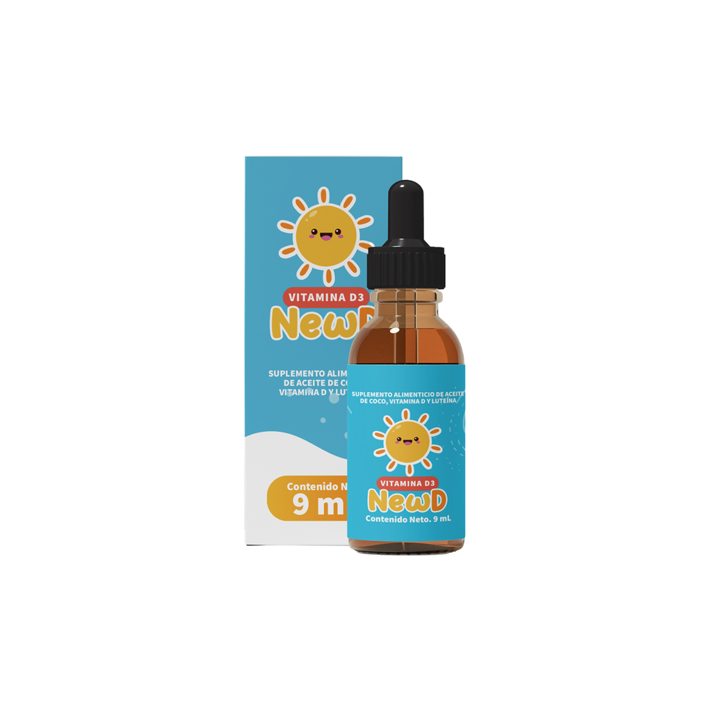 NewD | Vitamina D3 para Niños con DHA y Luteína | Desarrollo Infantil - PEDYA PHARMA