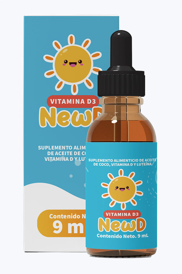 NewD | Vitamina D3 para Niños con DHA y Luteína | Desarrollo Infantil - PEDYA PHARMA