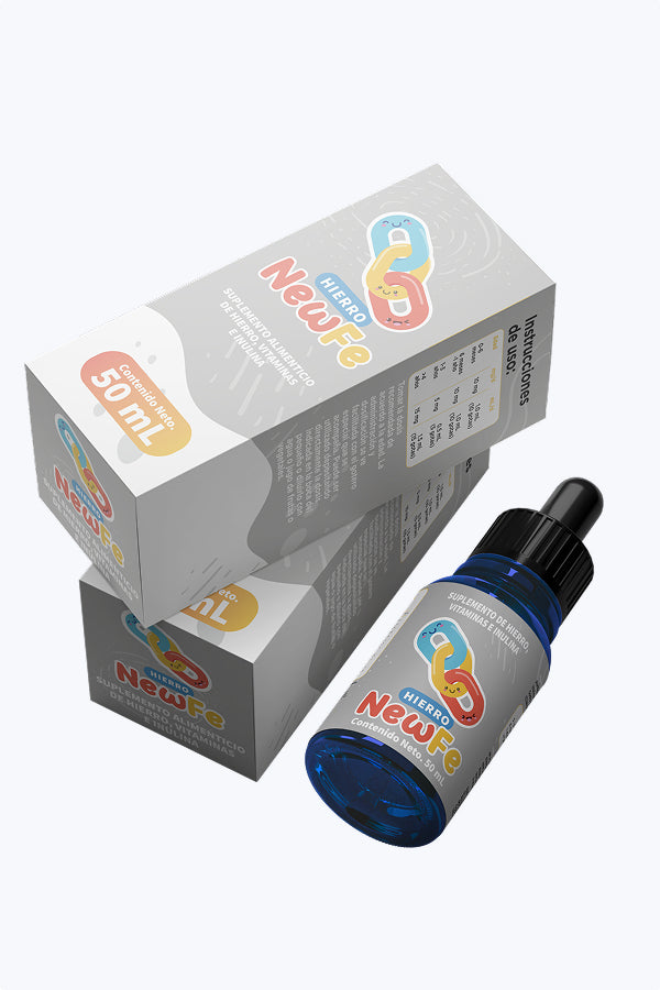 NewFe | Hierro Infantil Bisglicinato Ferroso | Suplemento para Anemia - PEDYA PHARMA