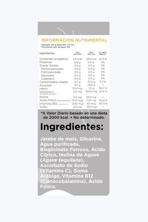 Suplemento de hierro infantil NewFe para desarrollo saludable