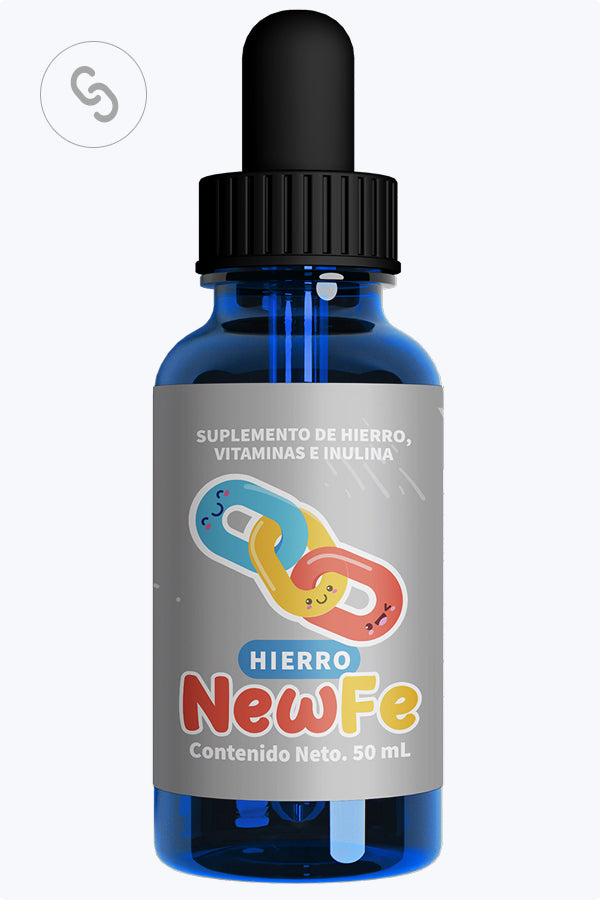 Suplemento infantil de hierro NewFe alta absorción para bebés y niños